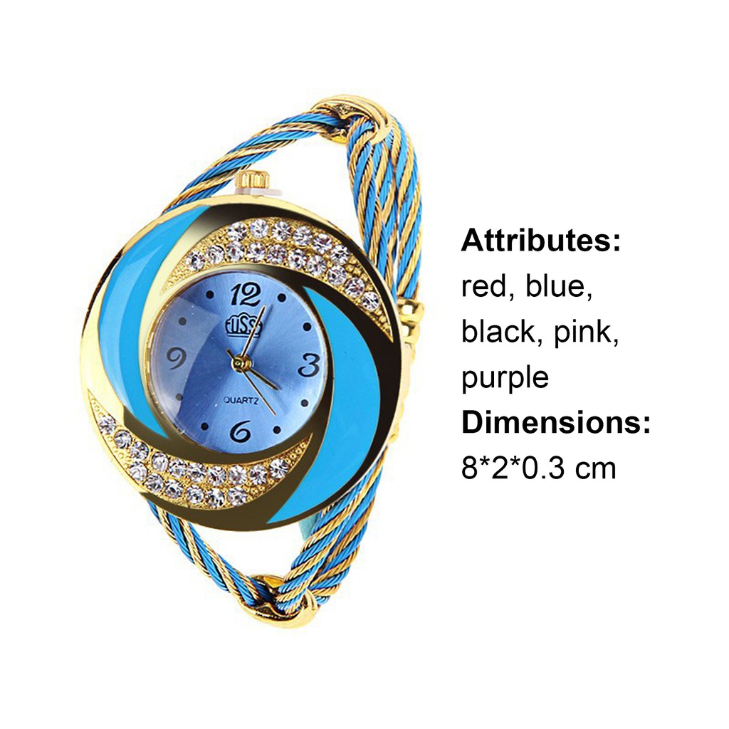 Đồng hồ đeo tay đính đá thời trang sang trọng cho nữ