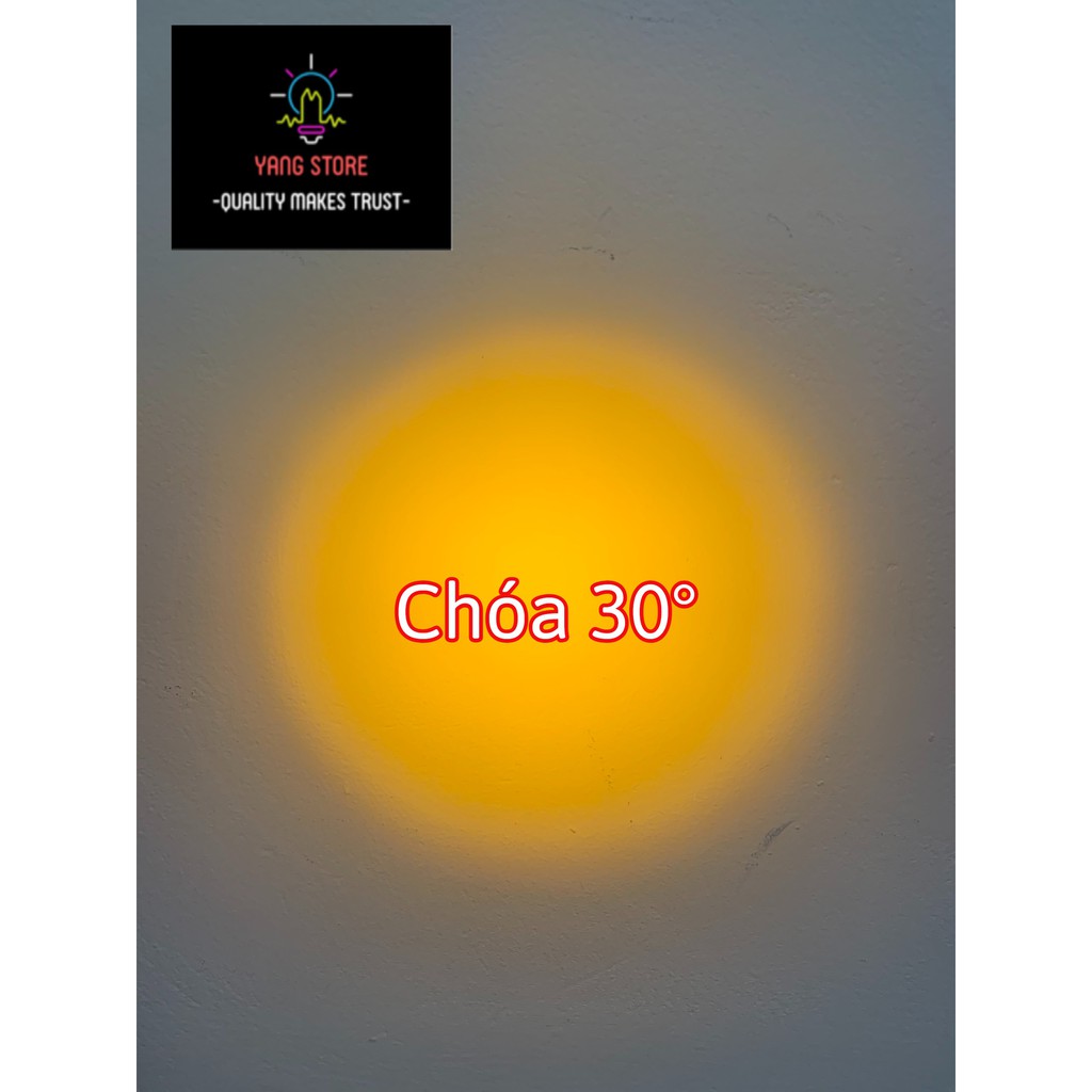 [5cái] chóa led đơn 1W,3W góc sáng 30°,45°,60°