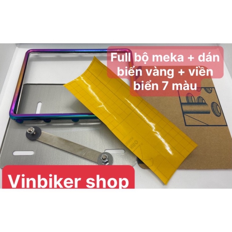 Bộ Biển Số Xe máy Titan chống nươc Tặng kèm dán vàng!