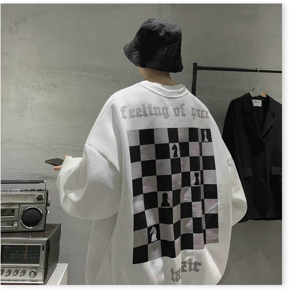 ÁO HOODIE SWEATER NAM NỮ HỌA TIẾT BÀN CỜ | BigBuy360 - bigbuy360.vn