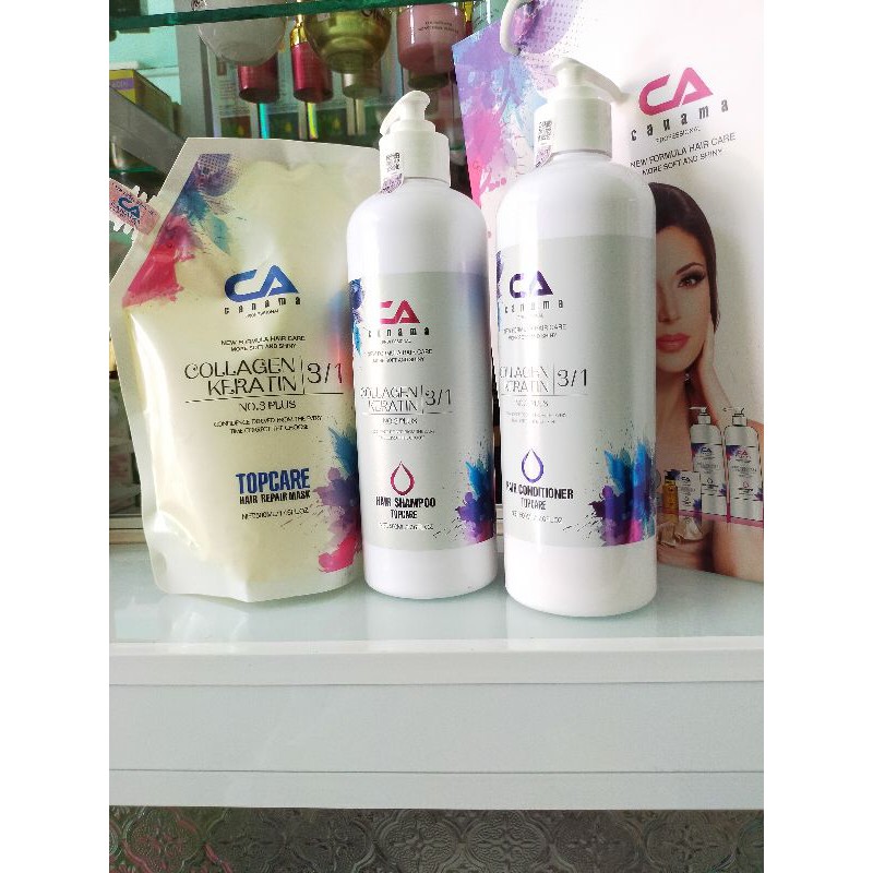 CA CANAMA combo hấp dầu+ dầu gội+kem xã (500ml+500ml+500ml)