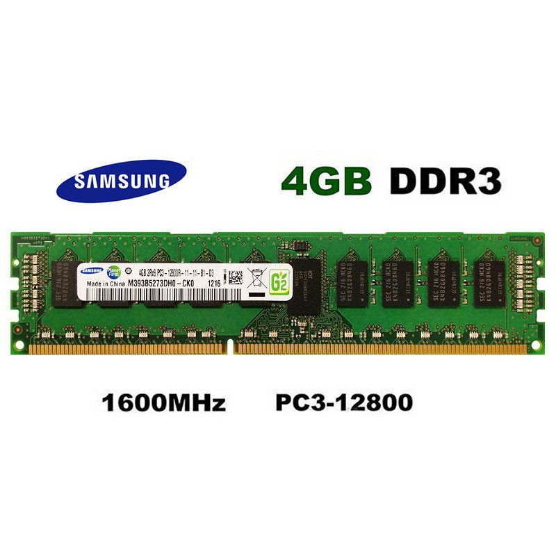Ram SAMSUNG DDR3 4GB BUS 1600 cho PC (PC3-12800)