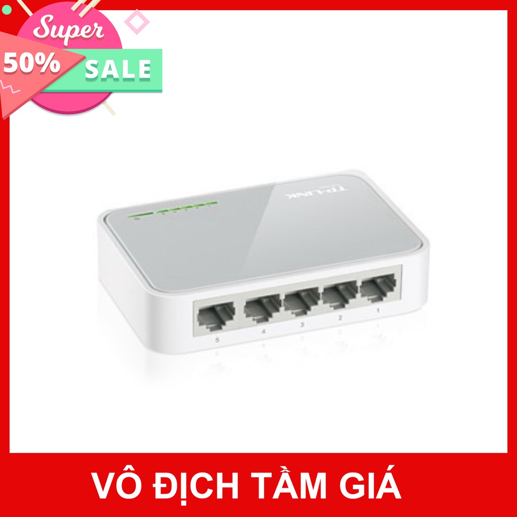 Bộ chia mạng 5 cổng TP-Link TL-SF1005D - Bộ Chia Tín Hiệu 5 cổng 10/100Mbps - BH 5 năm