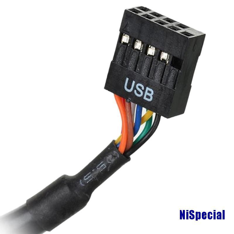 Dây Cáp Chuyển Đổi 19 / 20 Pin Usb 3.0 Female Sang 9 Pin Usb 2.0 Male