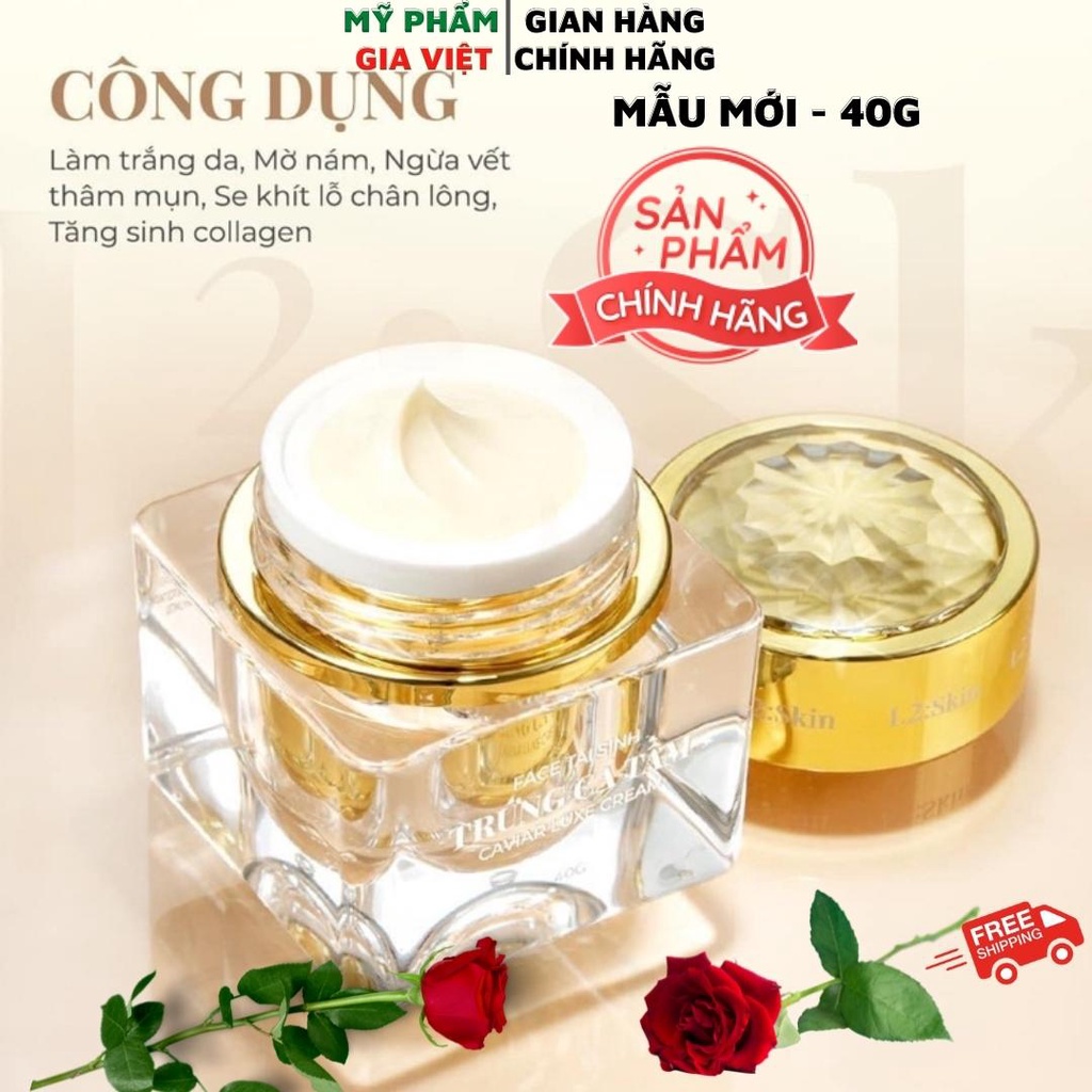 Kem Tái Sinh Trứng cá Tầm L2 - Mẫu Mới 40g - Chính Hãng Liên Nguyễn