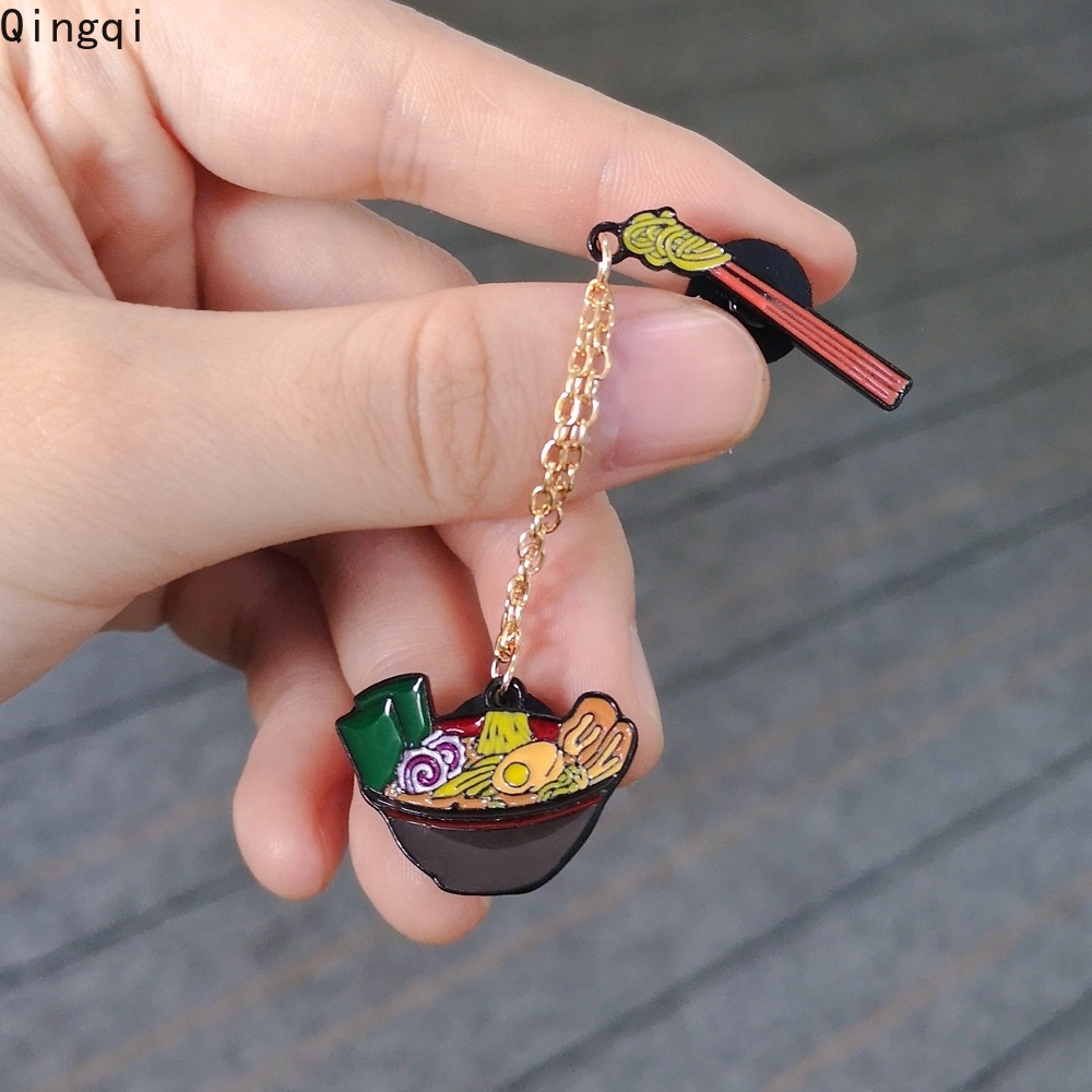 Ghim cài áo Miss Zoe hình tô mì ramen phong cách Nhật Bản xinh xắn