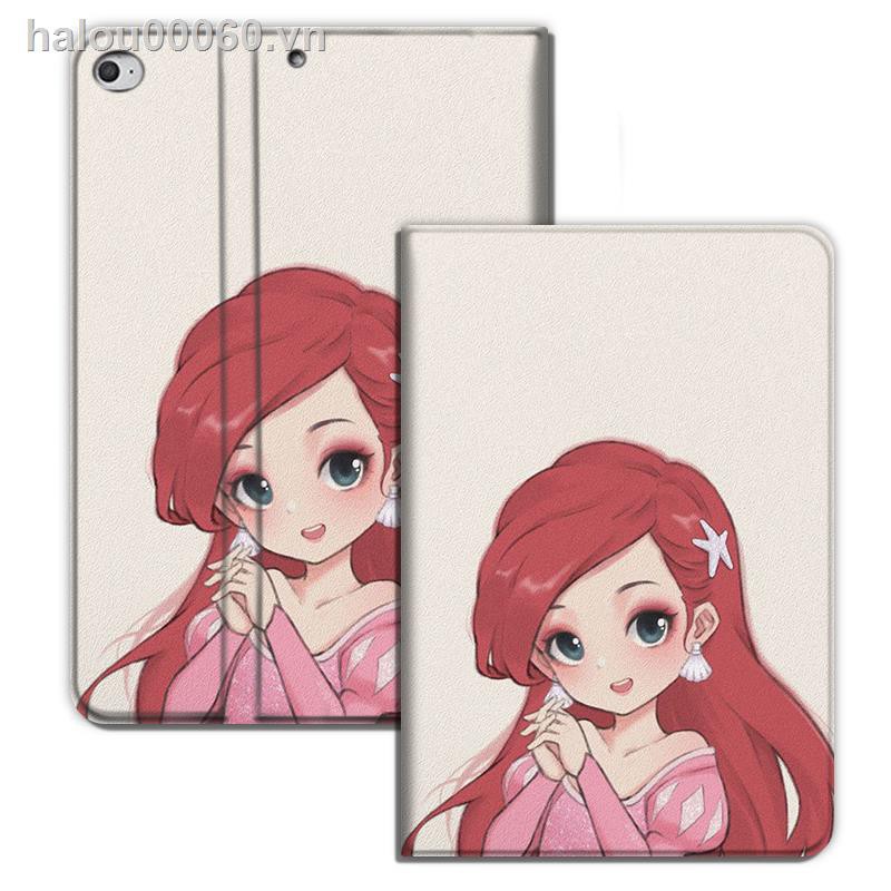 ▬■☁✿Ready stock✿ ipad case Applicable protective cover The fugitive princess Apple 12.9  air Aisha computer mini 2 Ariel 3 Le Pei 4 with pen slot 5 super Thin pro 10.2 Cinderella female