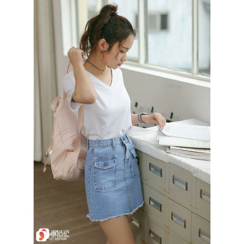 [Mã FAXANH55 giảm 10K đơn 50K] Chân váy Jean QCCC | BigBuy360 - bigbuy360.vn