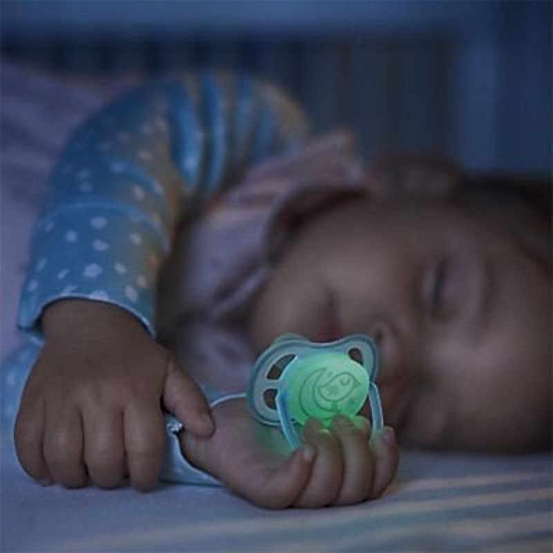 Ti Giả Avent - Kichilachi Ultra Night Ban Đêm, Núm Vú Ngậm Cho Trẻ Sơ Sinh 0-6m  Chống Vâu Chất Liệu Silicone
