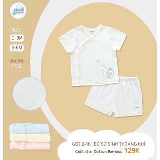 bộ cộc tay sơ sinh goodmama