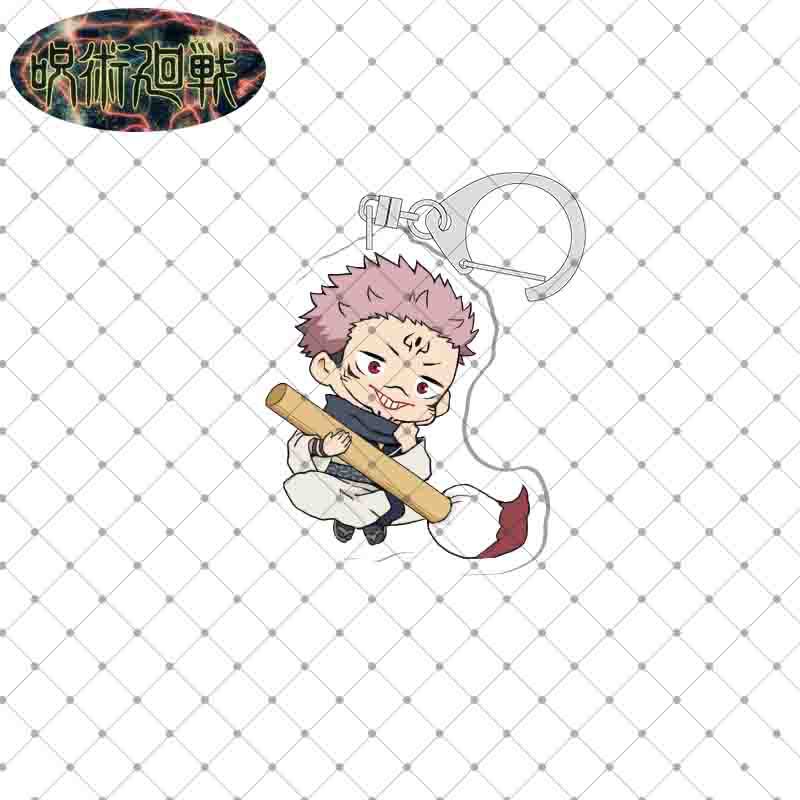 Móc khóa acrylic họa tiết nhân vật Jujutsu Kaisen Gojo Satoru Megumi Yuji Itadori
