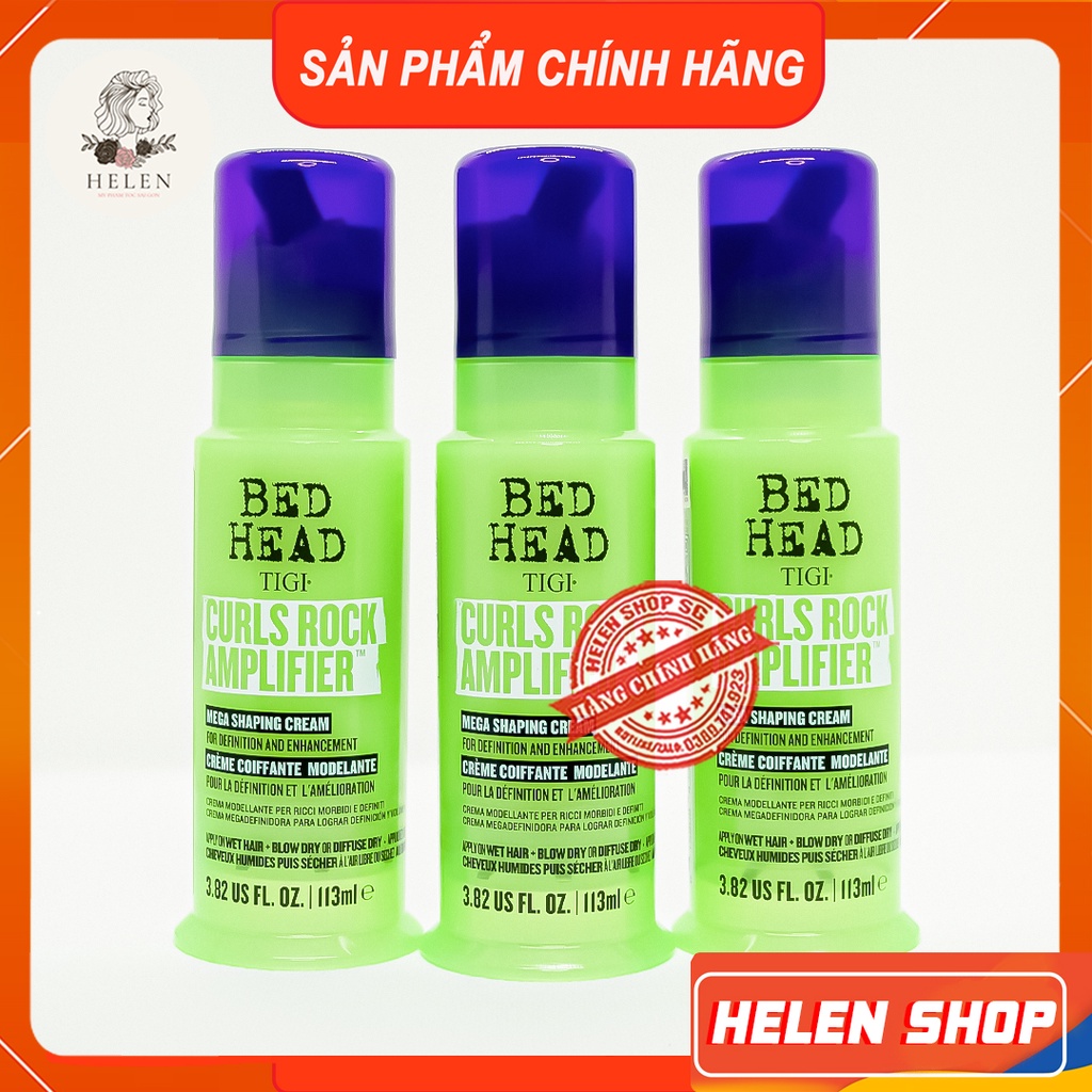 TIGI Kem tạo kiểu và tăng cường sóng xoăn TIGI Bed Head Curls Rock Amplifier 113ml