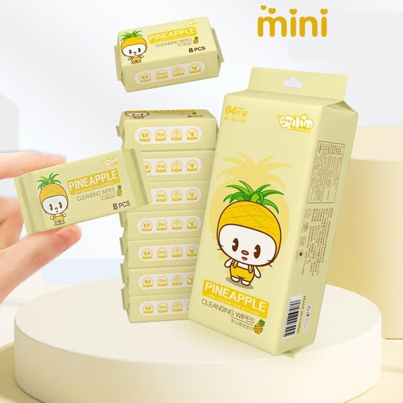 Khăn giấy ướt Mini gói 8 tờ (Lẻ 1 gói Mini) - giao ngẫu nhiên màu