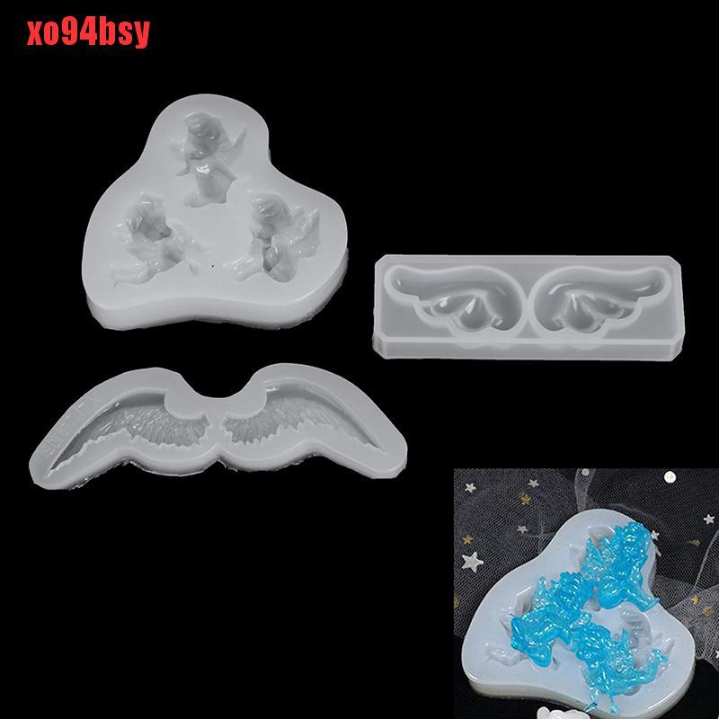 Khuôn Silicone Làm Trang Sức Hình Thiên Thần Xinh Xắn 94bsy