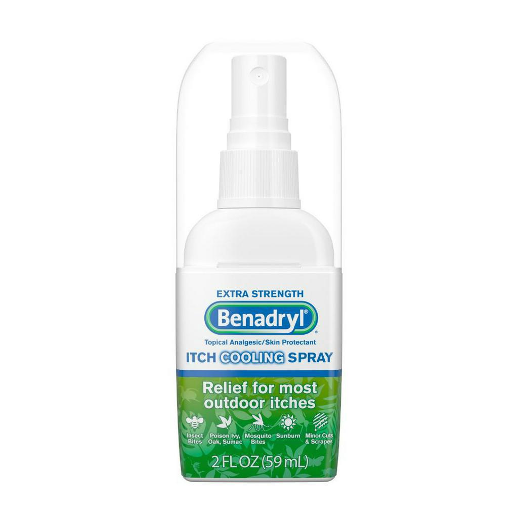 CHAI XỊT GIẢM NGỨA CÔN TRÙNG CẮN, VIÊM DA Benadryl Extra Strength Anti-Itch Spray 59ml