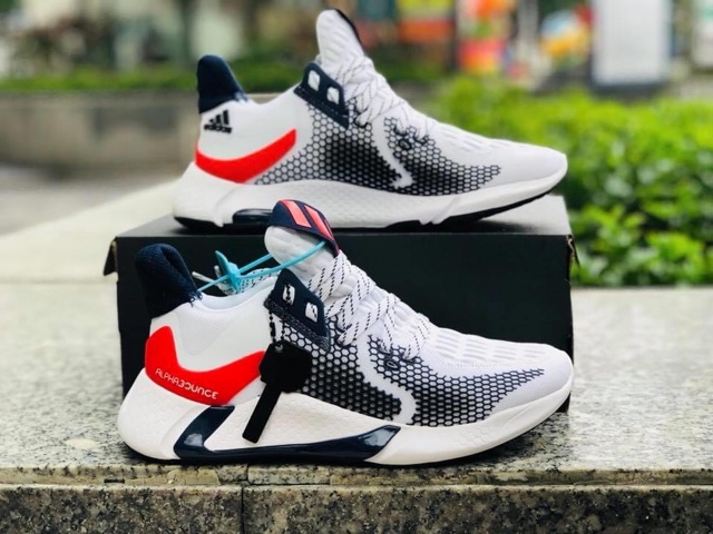 [ Full Box ] - Giày Thể Thao Nam Adidas Aphabounce Bản Mới Nhất 2020 - Phiên Bản Trằng Đỏ | BigBuy360 - bigbuy360.vn