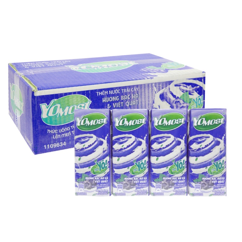 THÙNG 48 HỘP SỮA CHUA UỐNG YOMOST 170ml các vị