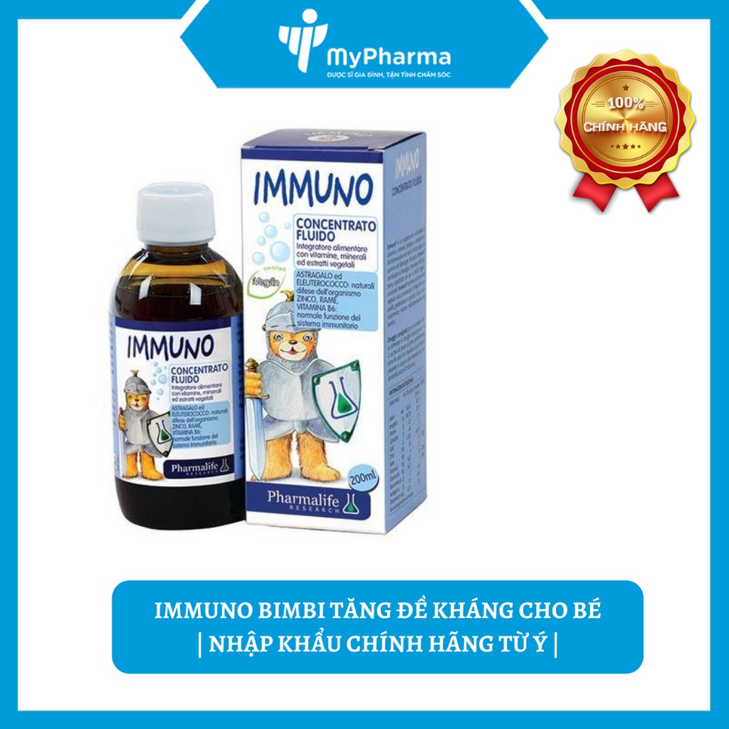 IMMUNO BIMBI TĂNG ĐỀ KHÁNG CHO BÉ | NHẬP KHẨU CHÍNH HÃNG TỪ Ý