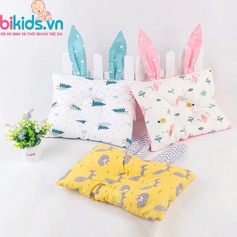 Gối lõm Muslin Trees có tai