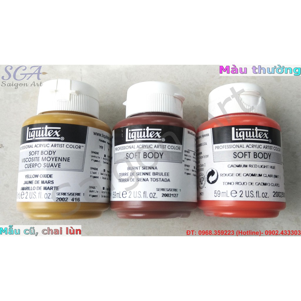 Màu Acrylic LIQUITEX Professional SOFT BODY (Nhóm 1)