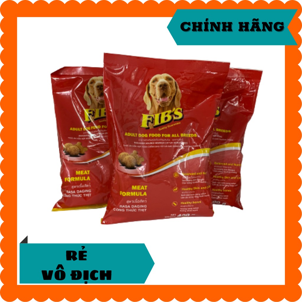 Combo 3 gói thức ăn hạt cho chó FIB's 400gr
