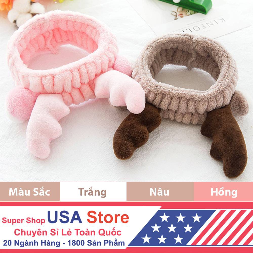 Băng Đô Giữ Tóc TUẦN LỘC - Nơ Bờm Cute Bạn Gái, Hỗ Trợ Rửa Mặt, Trang Điểm (Chọn Màu Xinh)