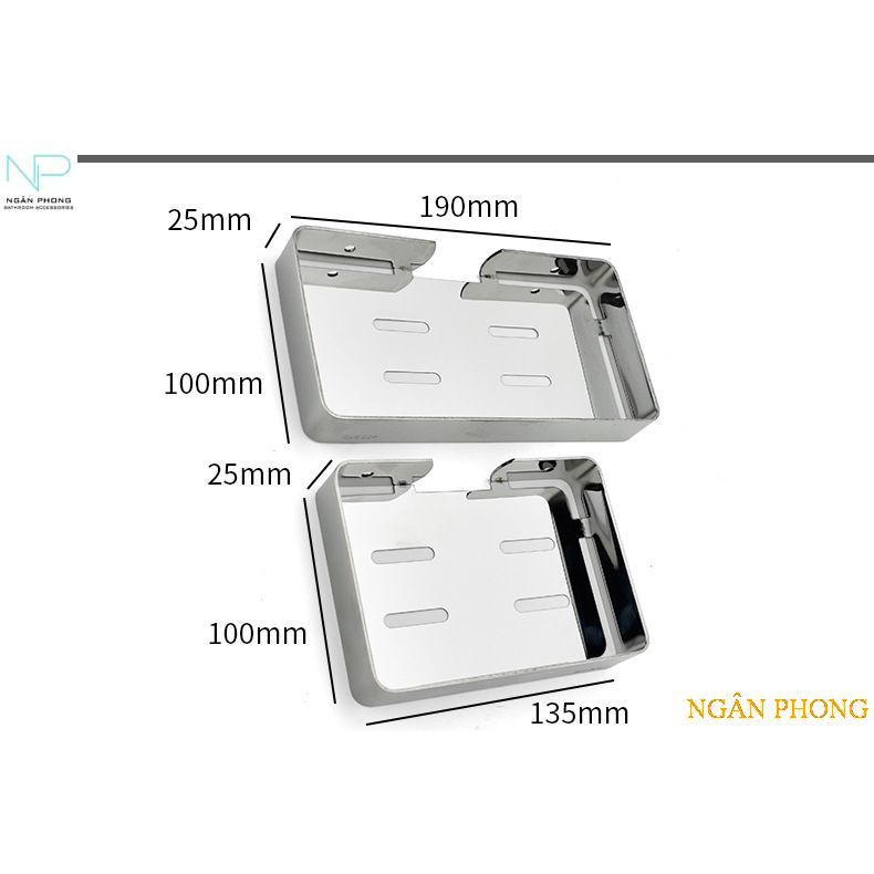 KHAY ĐỰNG XÀ PHÒNG INOX 304-DÀY