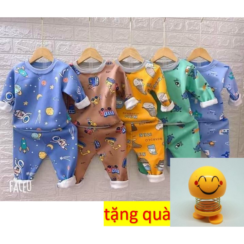 Set quần áo nỉ bông hình thú cho bé + tặng kèm đồ chơi cho bé (phần 1)