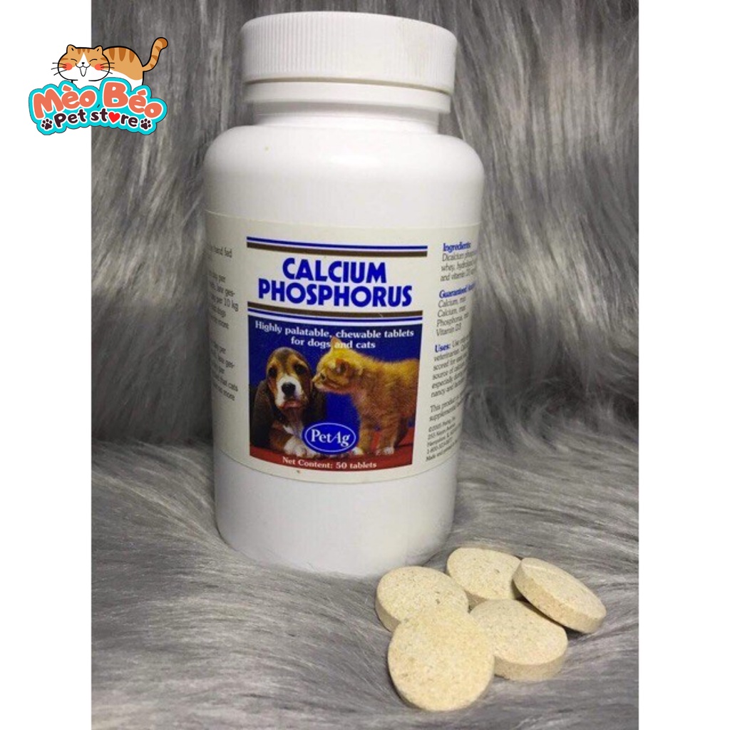 Canxi Mỹ cho chó mèo Calcium Phosphorus