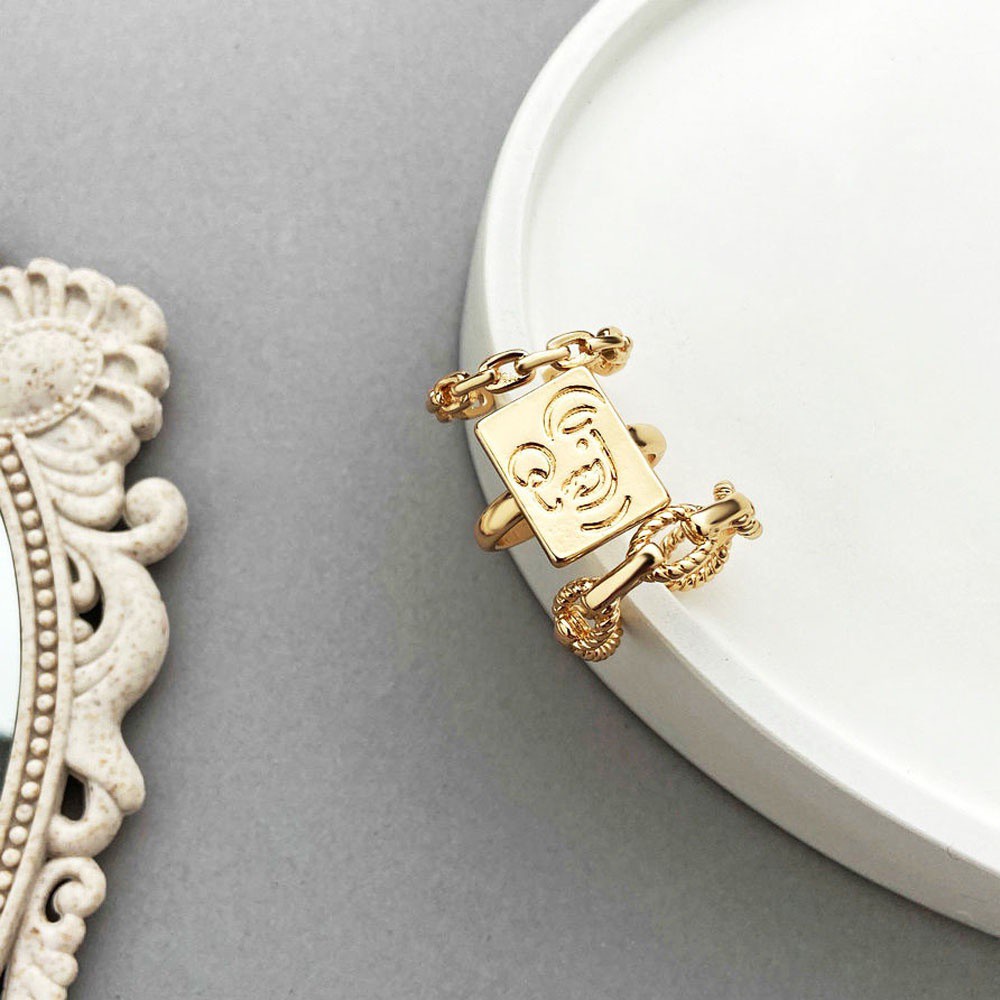 3 Nhẫn đeo ngón tay kiểu dáng vintage thời trang dành cho nữ