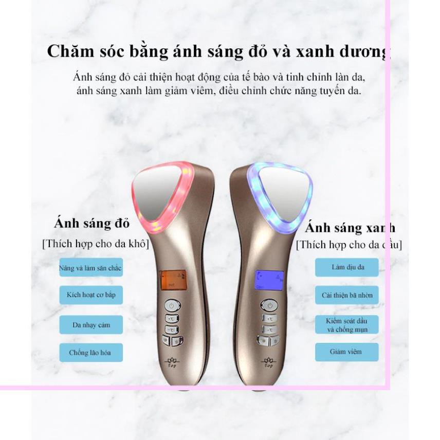 [Combo] Máy Massage Mặt Làm Đẹp Da Photon Nóng & Lạnh+Máy Rửa Mặt Và Mát Xa Da Mặt Top Cho Da Nhạy Cảm - Beauty Top Spot | BigBuy360 - bigbuy360.vn