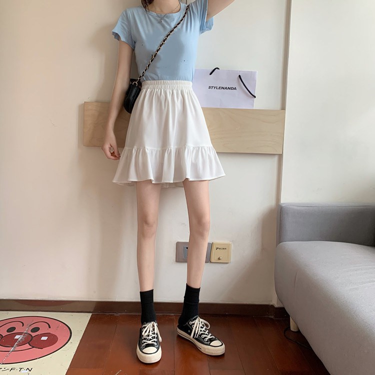 Chân váy ngắn 2 tầng xếp ly, chân váy vải voan (có video/ảnh thật) | BigBuy360 - bigbuy360.vn