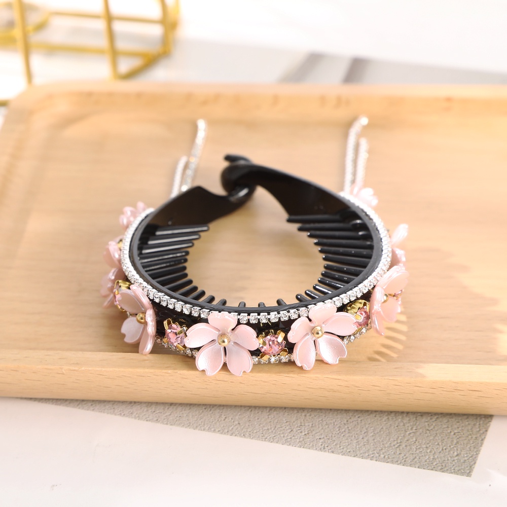 Kẹp Tóc Hình Hoa Đính Đá Thời Trang Hàn Quốc Cho Nữ
