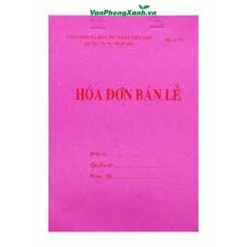 Hóa đơn bán lẻ 1,2,3 liên 100 tờ A5