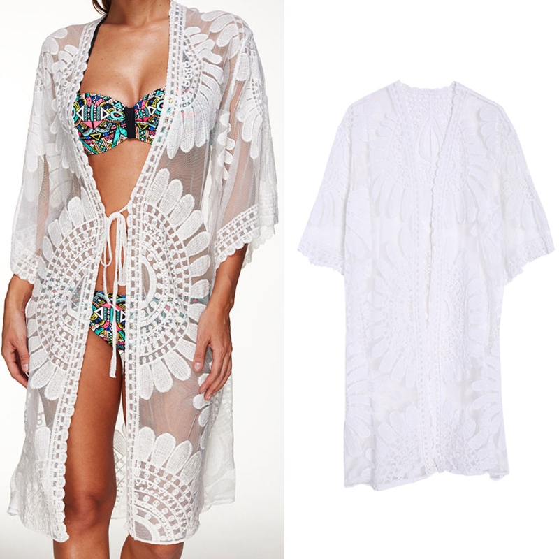 Áo khoác đi biển chống nắng thêu họa tiết thời trang cho nữ | BigBuy360 - bigbuy360.vn