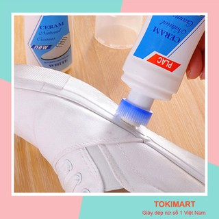 Chai tẩy trắng giày, lọ tẩy trắng giày, PLAC bằng đầu cọ bọt biển đánh bóng khử khuẩn PL02