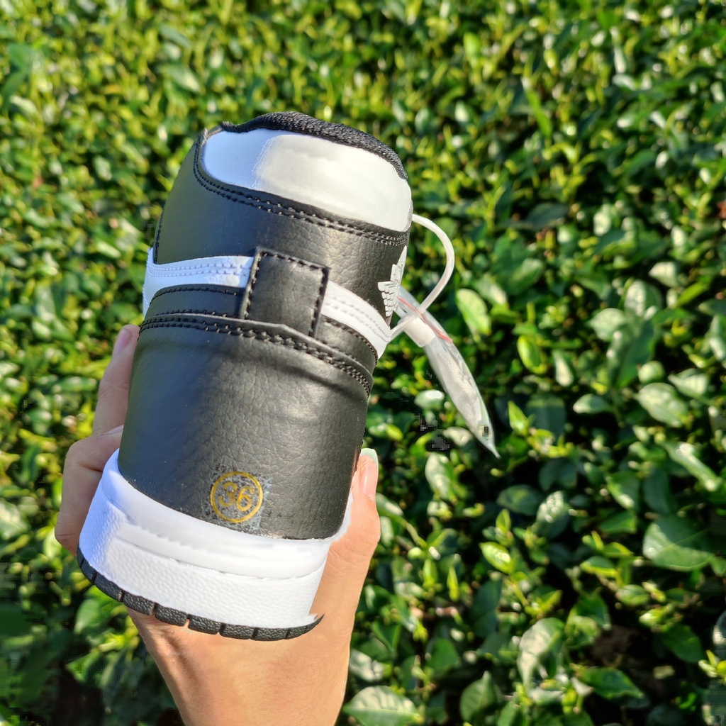 [Ảnh+Video thật][Full bill +box] Giày Thể Thao Jordan1 Đen Trắng Cổ Cao⚡️FULL BOX BILL⚡️ Giày JD1 High Panda Cổ Cao Đen | BigBuy360 - bigbuy360.vn