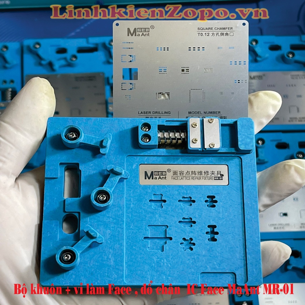 Bộ đế + Vỉ làm IC Face ID MaAnt MR-01 : X đến 14PRM