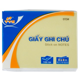 Giấy note 3x4 Vàng TTH