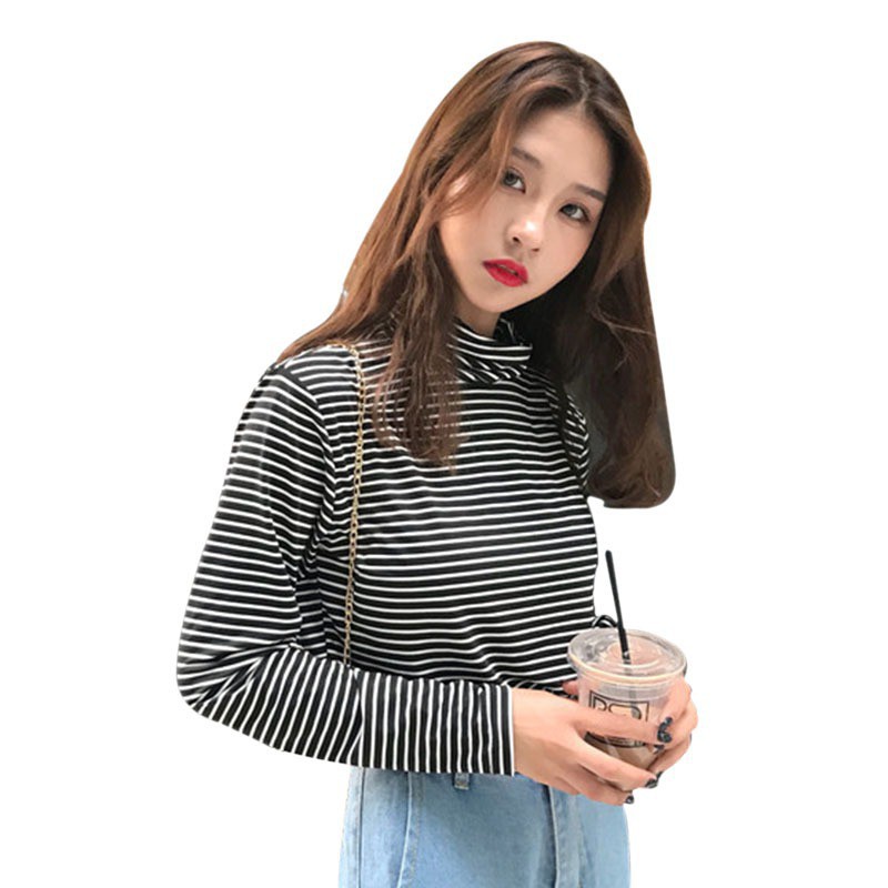 winners Women T-shirt Turtleneck Long Sleeve Basic Tops | BigBuy360 - bigbuy360.vn