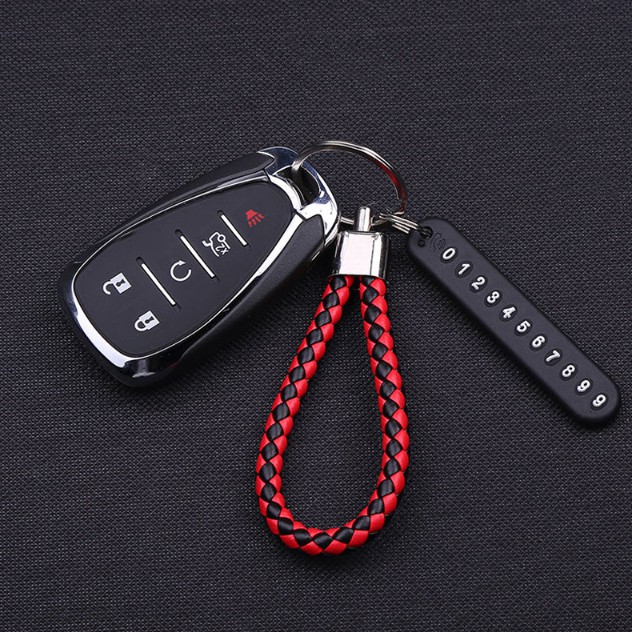Móc Chìa Khóa Xe Hơi Chống Thất Lạc Hình Số Điện Thoại DIY