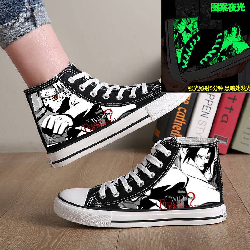 Naruto high-top casual graffiti phim hoạt hình giày nam tăng chiều cao | BigBuy360 - bigbuy360.vn