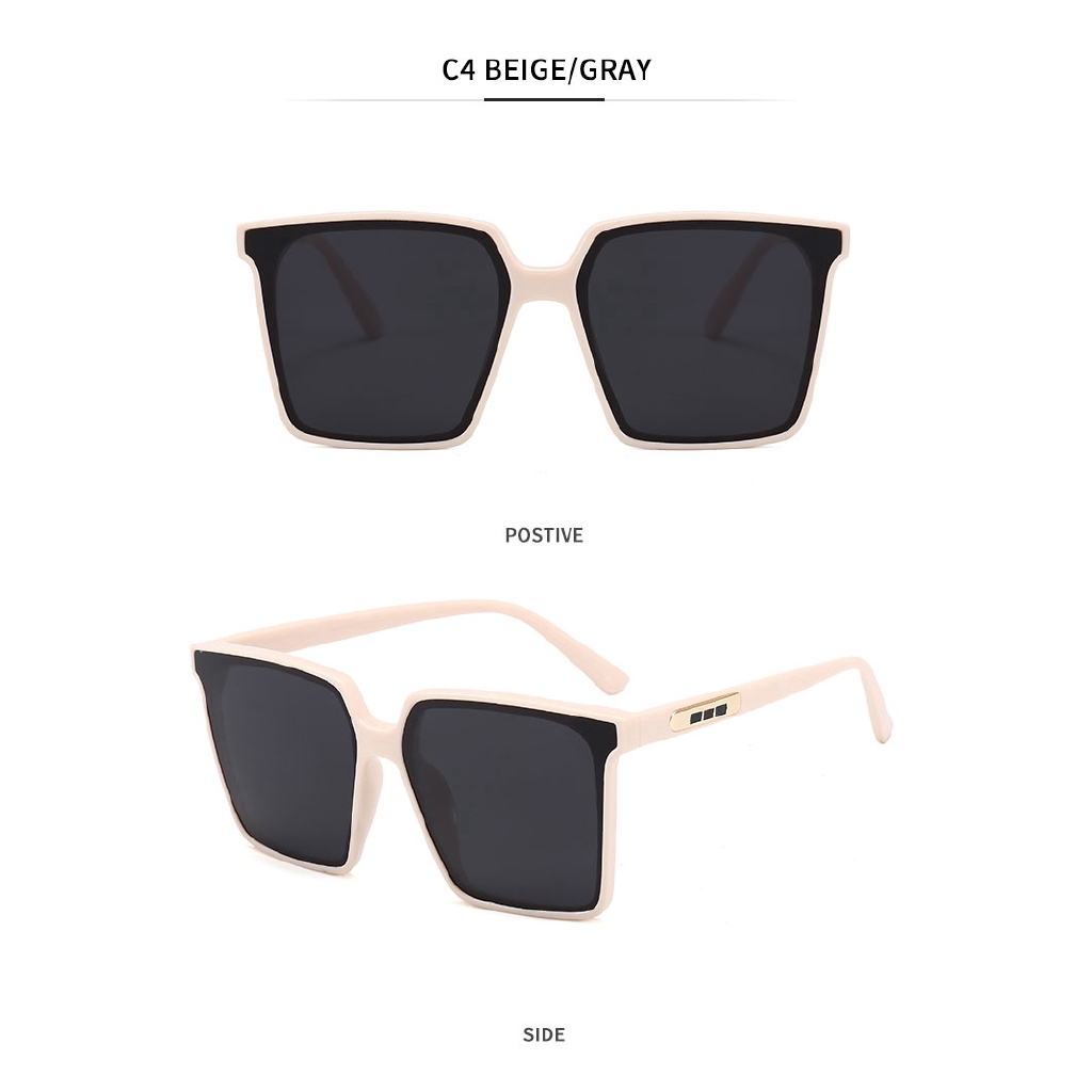 Vintage Black Square Women's Sunglasses Brand Designer Fashion Sun Glasses for Driving Summer Shades Sexy Oversized
