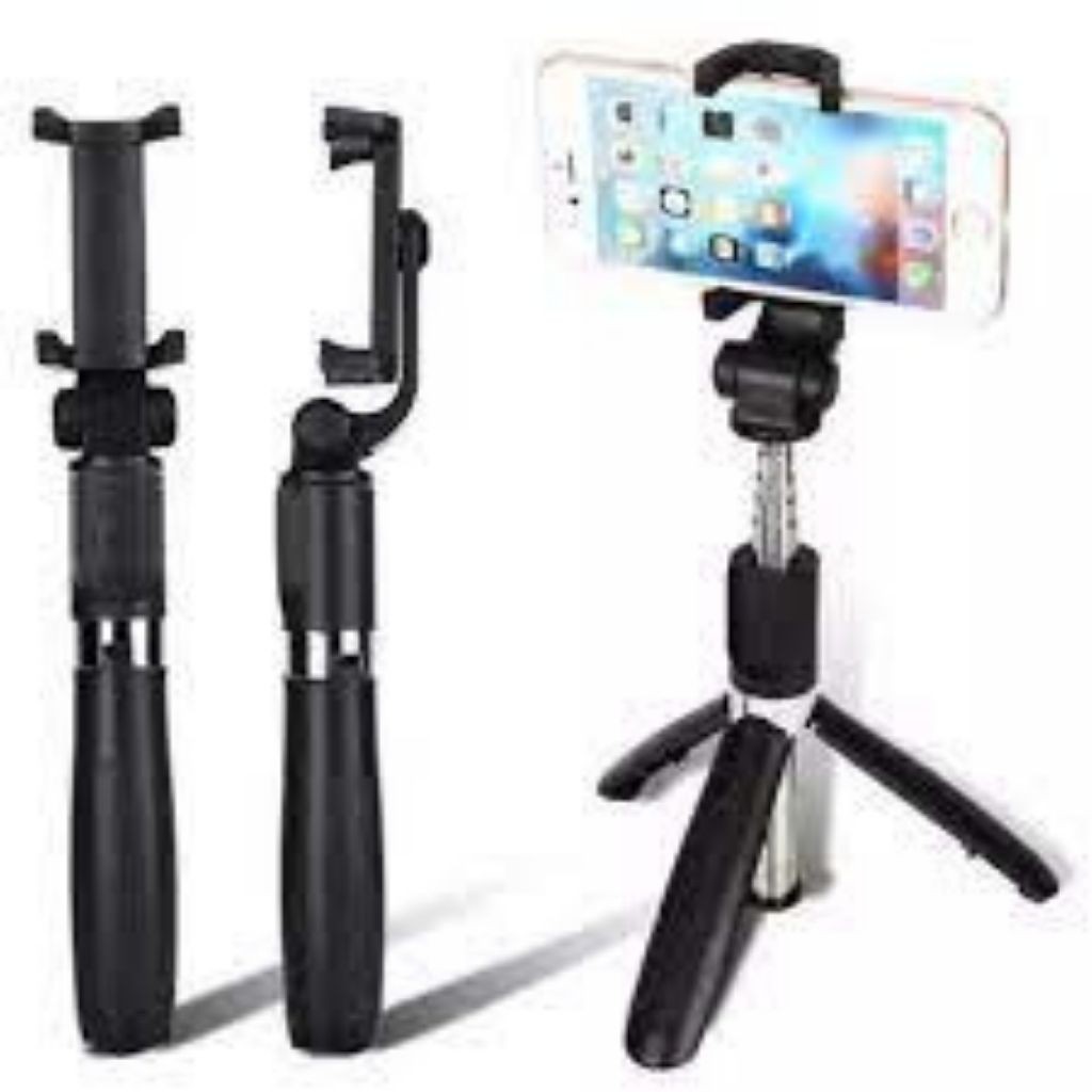 Gậy chụp hình Selfie  CAO CẤP  Gậy chụp hình Stick Tripod L01 Có 3 Chân Đỡ - Nút Bấm Bluetooh Hàng Cao Cấp