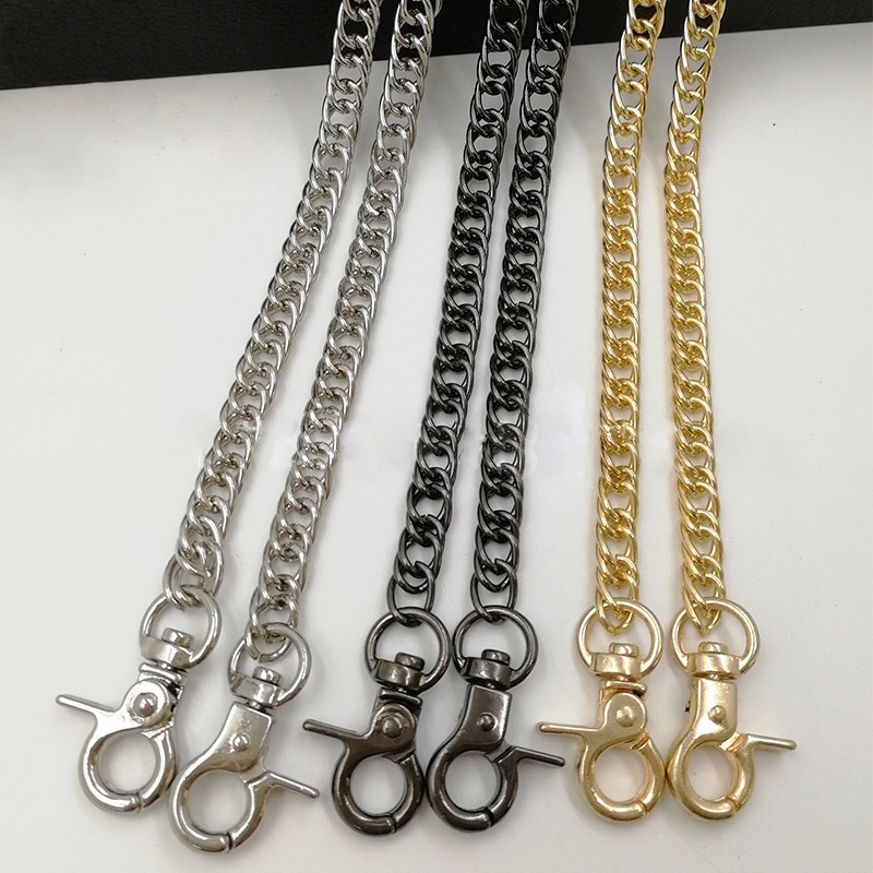 Dây túi xách khóa tròn kim loại thời trang, quai xích đeo chéo để làm túi handmade