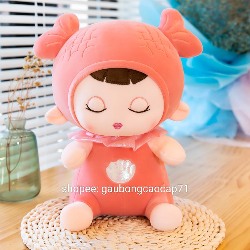 ❌ gấu bông Em Bé Người Cá 30cm ms7 vải siêu mềm mịn, đồ chơi nhồi bông an toàn cho bé