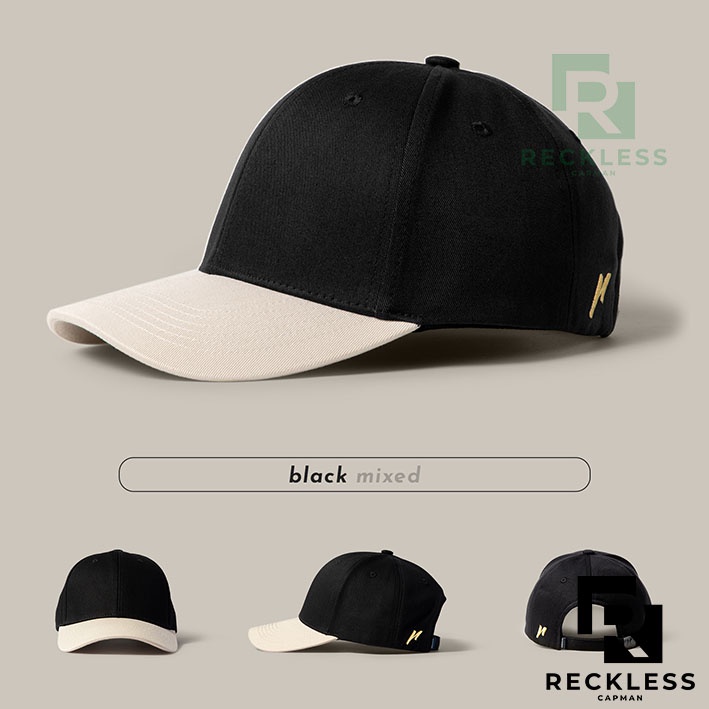 Nón Lưỡi Trai Bóng Chày Màu Phối Reckless Capman  - Signature Ballcap Mixed - Vải Kaki Cotton