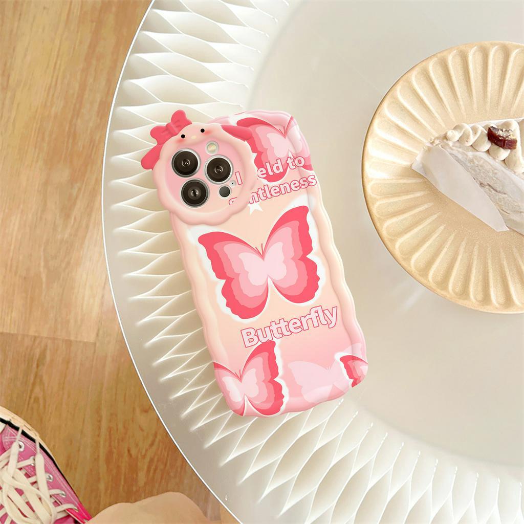 Ốp lưng iphone nơ lượn sóng Butterfly 6/6plus/6s/6splus/7/7plus/8/8plus/x/xs/11/12/13/14/pro/max/promax/plus/shin/case