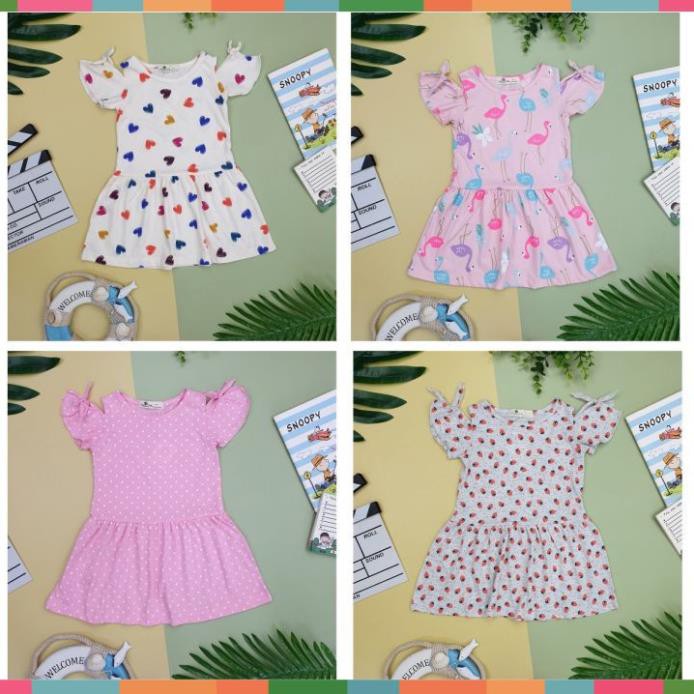 Váy bé gái chất cotton, đầm bé gái size 6-10 tuổi, đầm trẻ em SUNKIDS1 có nhiều màu