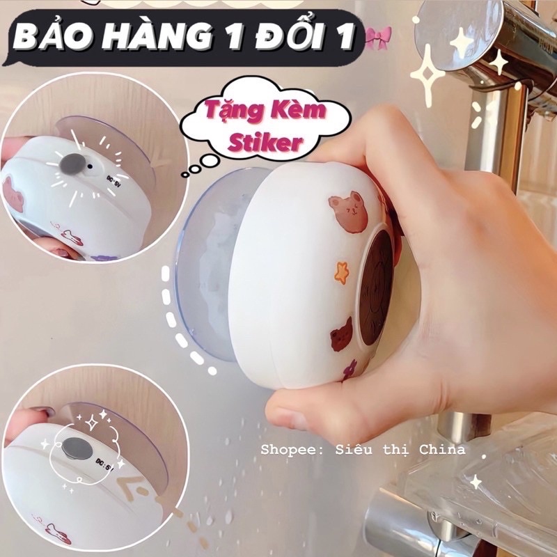 Loa nghe nhạc kết nối BLutooth không dây chống nước tặng Sticker
